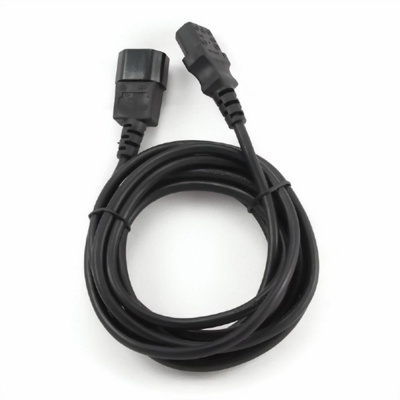 Кабель Cablexpert Кабель питания сист.блок-монитор Cablexpert PC-189-10, 3.0м, C13-C14, 6А, Сечение провода: 0,5 мм2, черный, с заземлением {75} (008143)