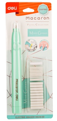 Ластик Deli EH02800 Macaron 178х17х18мм ассорти блистер