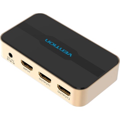Разветвитель - сплиттер Vention HDMI 19F/2x19F на 2 монитора Разветвитель Vention HDMI 19F/HDMI 19F x 2 (ACBG0)
