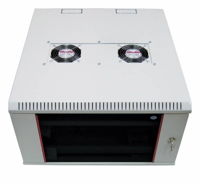 Шкаф коммутационный ЦМО ШРН-М-12.500 12U 600x520мм пер.дв.стекл 50кг серый