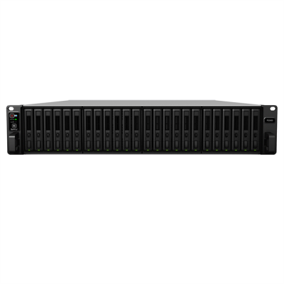 Система хранения данных Synology FlashStation (Rack 2U) 12C 2,1GhzCPU/16Gb upto 128/upto 24 SAS SSD/HDD or SATA SSD upto 72 (2xRX2417sas or 2xRX1217sas)/2xUSB3.0/2x10GE(RJ-45)+4x1GE)/1xExpSlot/iSCSI/2xIPcam(upto128)/2xRPS/no (FS3600)