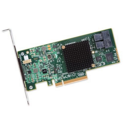 RAID-контроллер Broadcom 9341-8i SGL (LSI00407 / 05-26106-00)  PCIe 3.0 x8 LP, SAS/SATA 12G, RAID 0,1,5,10,50, 8port(2*int SFF8643), 3008ROC, (003112) 