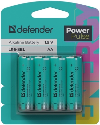 DEFENDER (56033) LR6-4BL АА, блистер, 4 шт., PowerPulse
