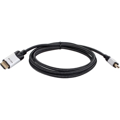 Кабель-переходник miniDisplayPort M-> HDMI M 4K@60Hz 1.8m VCOM (CG615M-1.8M) Кабель-переходник VCOM Mini DisplayPort M/HDMI M (CG615M-1.8)