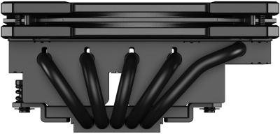 Кулер ID-COOLING IS-55 ARGB LGA1700/1200/115X/AM5/AM4 низкопрофильный высота 55mm (27шт/кор, TDP 125W, PWM, 5 тепл.трубок + медная база, ARGB FAN 120mm, черный) BOX