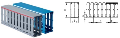 Короб перфорированный RL12 25x60 серый QUADRO DKC 00136RL