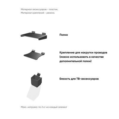 Акриловая пластина ONKRON APP-1881 чёрный