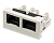 Вставка Mosaic 22.5x45 2xRJ45 Cat.6, белая