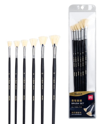 Набор кистей Deli 73896 плоск.