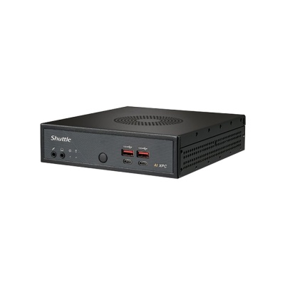 Мини ПК Shuttle NT10H, Intel Ultra5 125H, 2 x DDR5 SODIMM, no SSD, 120w PSU, VESA