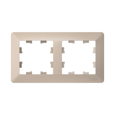 ATLASDESIGN AIR 2-постовая РАМКА, ПЕСОЧНЫЙ/дымчатый белый