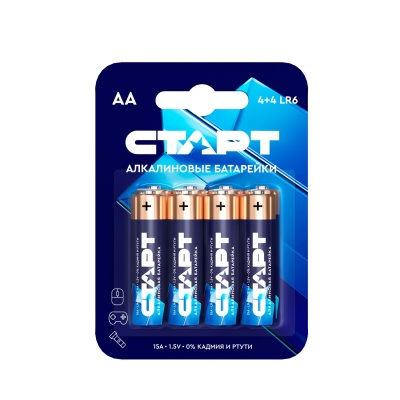Батарейки алкалиновые СТАРТ АА-BL8 N СТАРТ Батарейки алкалиновые СТАРТ АА-BL8 N (4610116213902)