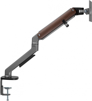 Кронштейн для мониторов Ultramounts UM734WD серый/коричневый 17"-27" макс.7кг крепление к столешнице поворот и наклон