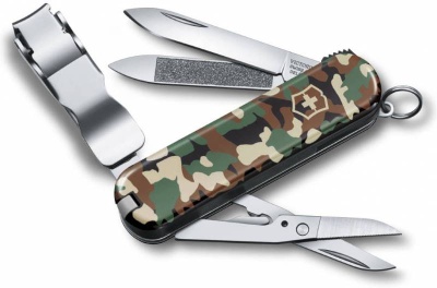 Нож перочинный Victorinox Nail Clip 580 (0.6463.94) 65мм 8функций камуфляж подар.коробка