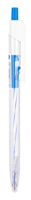 Ручка шариковая Deli EQ24-BL авт. 0.7мм прозрачный синие чернила (1шт)