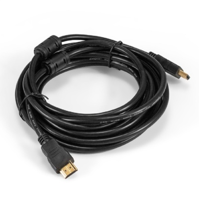 Exegate EX294691RUS Кабель HDMI ExeGate EX-CC-HDMI-5.0F (19M /19M, 5м, v1.4b, ферритовые кольца, позолоченные контакты)