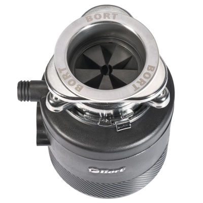 Bort Измельчитель пищевых отходов Alligator X {Мощность 560 Вт; Объем камеры 1100 мл; Мощность л.с. 0,75 Размер 224х160 мм; 12.4 кг; 23,5 x 30 x 28,5; гарантия 2 г} [93414707]