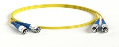 Hyperline FC-D2-9-FC/­UR-FC/­UR-H-1M-LSZH-YL Патч-корд волоконно-оптический (шнур) SM 9/­125 (OS2), FC/­UPC-FC/­UPC, 2.0 мм, duplex, LSZH, 1 м