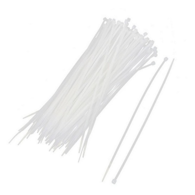 Аксессуары к шкафам и стойкам Hyperline WR-SHN-25-100W Стяжка-хомут 2.5х100мм, кабельная нейлоновая неразъемная, полиамид 6.6, цвет белый (100шт)