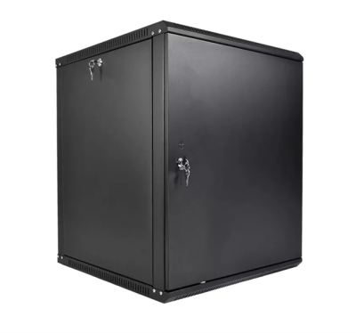 ЦМО Шкаф телекоммуникационный настенный разборный ЭКОНОМ 18U (600 ? 350) дверь металл, цвет черный (ШРН-Э-18.350.1-9005)