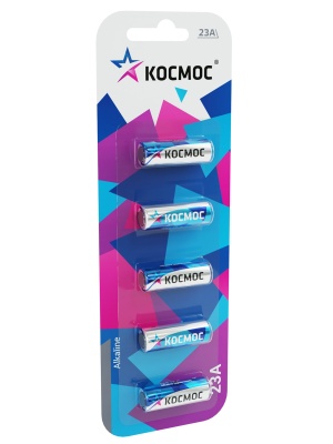 Элемент питания 23А 12V Alkaline 5BL для автосигнализации Космос