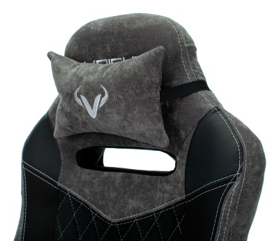 Кресло игровое Бюрократ VIKING 6 KNIGHT Fabric черный с подголов. крестовина металл