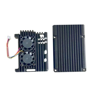 RA787 Корпус ACD Metal Aluminum Case with Four-line Double Fans for Raspberry Pi 5