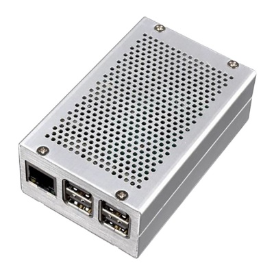 RA193   Корпус ACD Heat Dispersion Metal Aluminium Alloy Case for Raspberry Pi 3, Silver