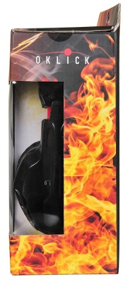 Наушники с микрофоном Оклик HS-L320G Phoenix черный 1.9м мониторные оголовье (NO-3000)