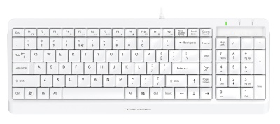 Клавиатура + мышь A4Tech Fstyler F1512 клав:белый мышь:белый USB