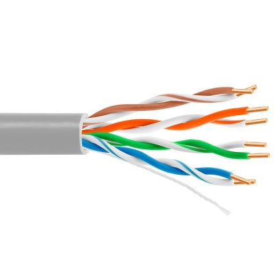 5bites Кабель US5505-305A витая пара UTP / SOLID / 5E / 24AWG / CCA/ PVC / 305M