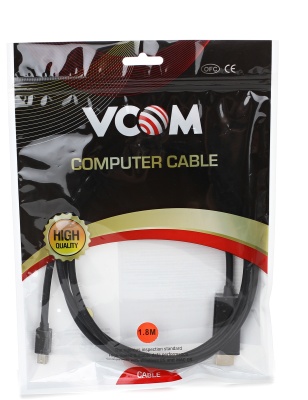 VCOM CG695-B Кабель-переходник Mini DisplayPort M => HDMI M 1.8m