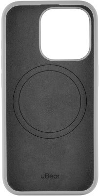 Чехол (клип-кейс) uBear для Apple iPhone 15 Pro Touch Mag Case with MagSafe серый (CS265MG61PTH-I23M)