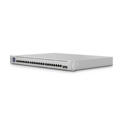 Сетевой коммутатор UBIQUITI USW-ENTERPRISE-24-POE Type L3 2xSFP+ 12x1GbE 12x2.5GbE PoE порты 24 400 Вт USW-ENTERPRISE-24-POE
