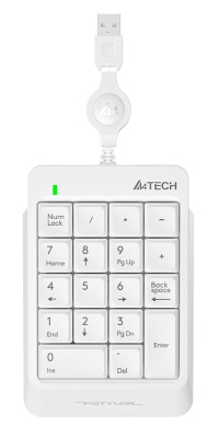 Числовой блок A4Tech Fstyler FK13 белый USB slim для ноутбука