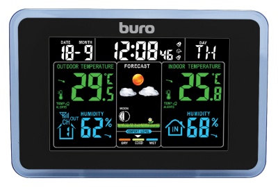 Погодная станция Buro BU-WSH168-COLOR черный