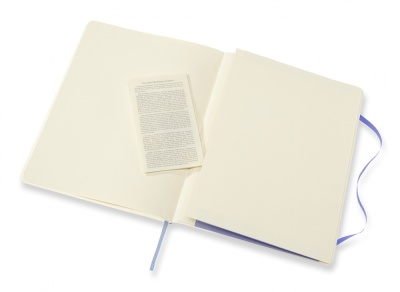 Блокнот Moleskine CLASSIC SOFT QP623B42 XLarge 190х250мм 192стр. нелинованный мягкая обложка голубая гортензия