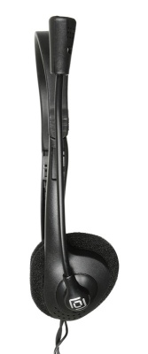 Наушники с микрофоном Оклик HS-M143VB черный 1.8м накладные оголовье