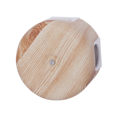 Распределительная коробка 78мм, пластик, цвет Карельская Сосна (4 кабельных ввода в комплекте)