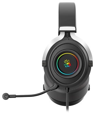 Наушники с микрофоном A4Tech Bloody G535 черный/серебристый 2м мониторные USB оголовье (G535)