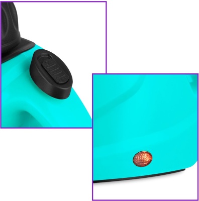 Пароочиститель ручной Kitfort КТ-9138-2 1050Вт черный/зеленый