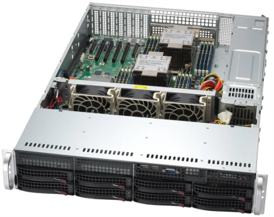 Серверная платформа Supermicro SuperServer 2U 6621P-TRT noCPU(2)Scalable 4th Gen (SYS-621P-TRT)
