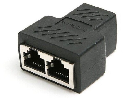 VCOM Разветвитель RJ-45 8P8C (F)<-->2 x 8P8C (F) ,FTP, ABS пластик, кат. 5eVCOM <CT252S>[4895182256415]