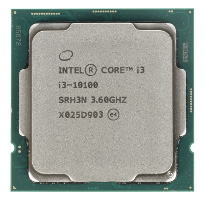 Процессор Intel Original Core i3 10100 Soc-1200 (BX8070110100 S RH3N) (3.6GHz/Intel UHD Graphics 630) Box