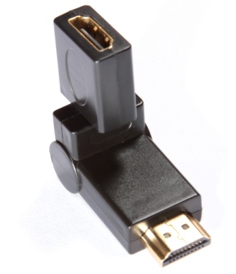 Greenconnect Адаптер переходник HDMI-HDMI GC- CV310 HDMI Тип А 19M AM / Тип А 19F AF 360 град, золотой разъем, пакет Greenconnect HDMI (m) - HDMI (f) (GC-CV310)