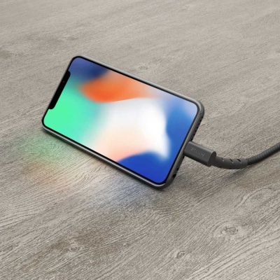Кабель Hama 00187212 Lightning (m) угловой USB 2.0 (m) 1.5м черный