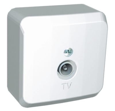 Systeme electric TVA-002B ЭТЮД О/У телевизионная РОЗЕТКА, БЕЛЫЙ, Россия