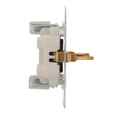 Розетка 2-м СП Karina с заземл. термопласт черн. бархат LEZARD 707-4200-127B