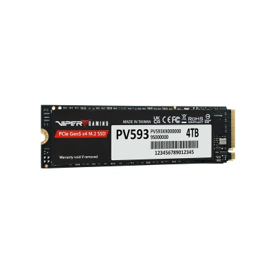 Твердотельный накопитель SSD M.2 Viper 4.0Tb VP593 Series <PV593P4TBM28H> (PCI-E 5.0 x4, up to 14000/13000MBs, 3D TLC, 3000TBW, DRAM, NVMe 2.0, SM2508)