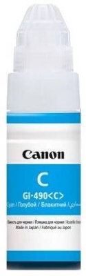 Картридж струйный Canon GI-490C 0664C001 голубой (70мл) для Canon Pixma G1400/2400/3400